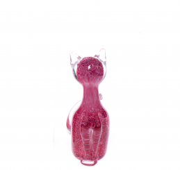 Skleněná figurka - kočka malá